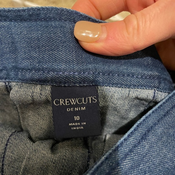 J. Crew Crewcuts Girls Pleated Skirt in Drapey Denim, Sz 10, NWOT - Picture 4 of 4